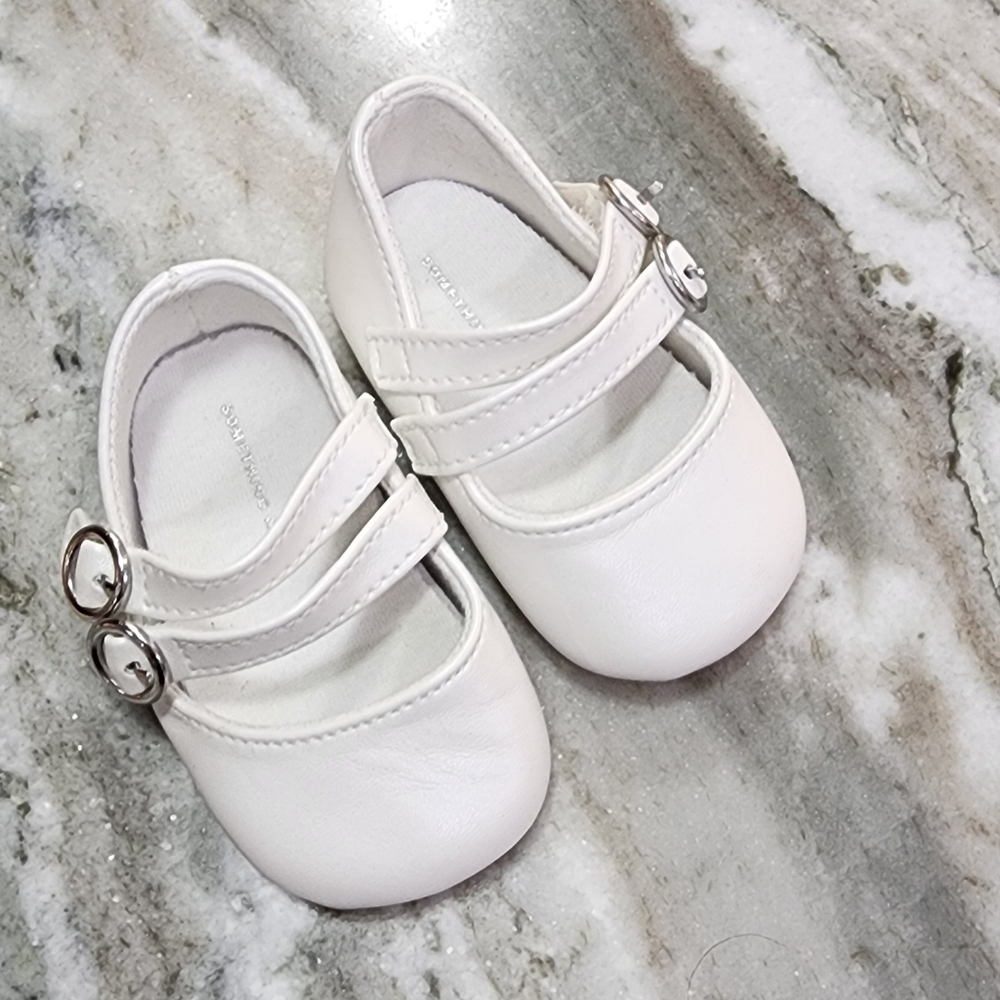 Something Navy baby shoe